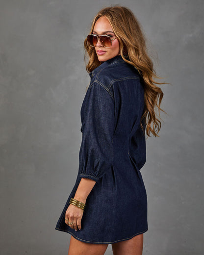 Marilynn Denim Mini Dress