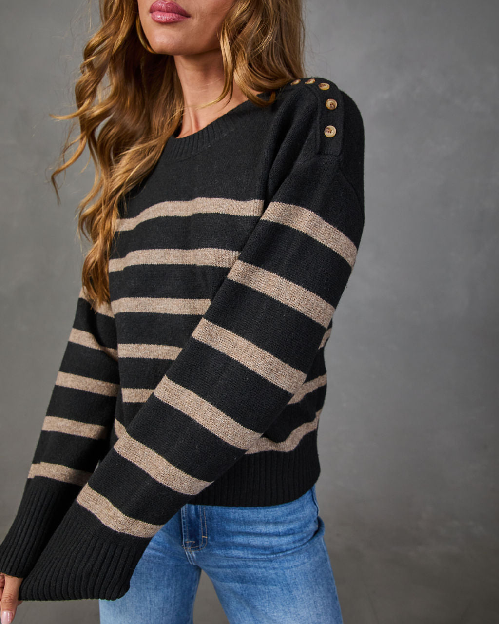 Aster Striped Knit Sweater