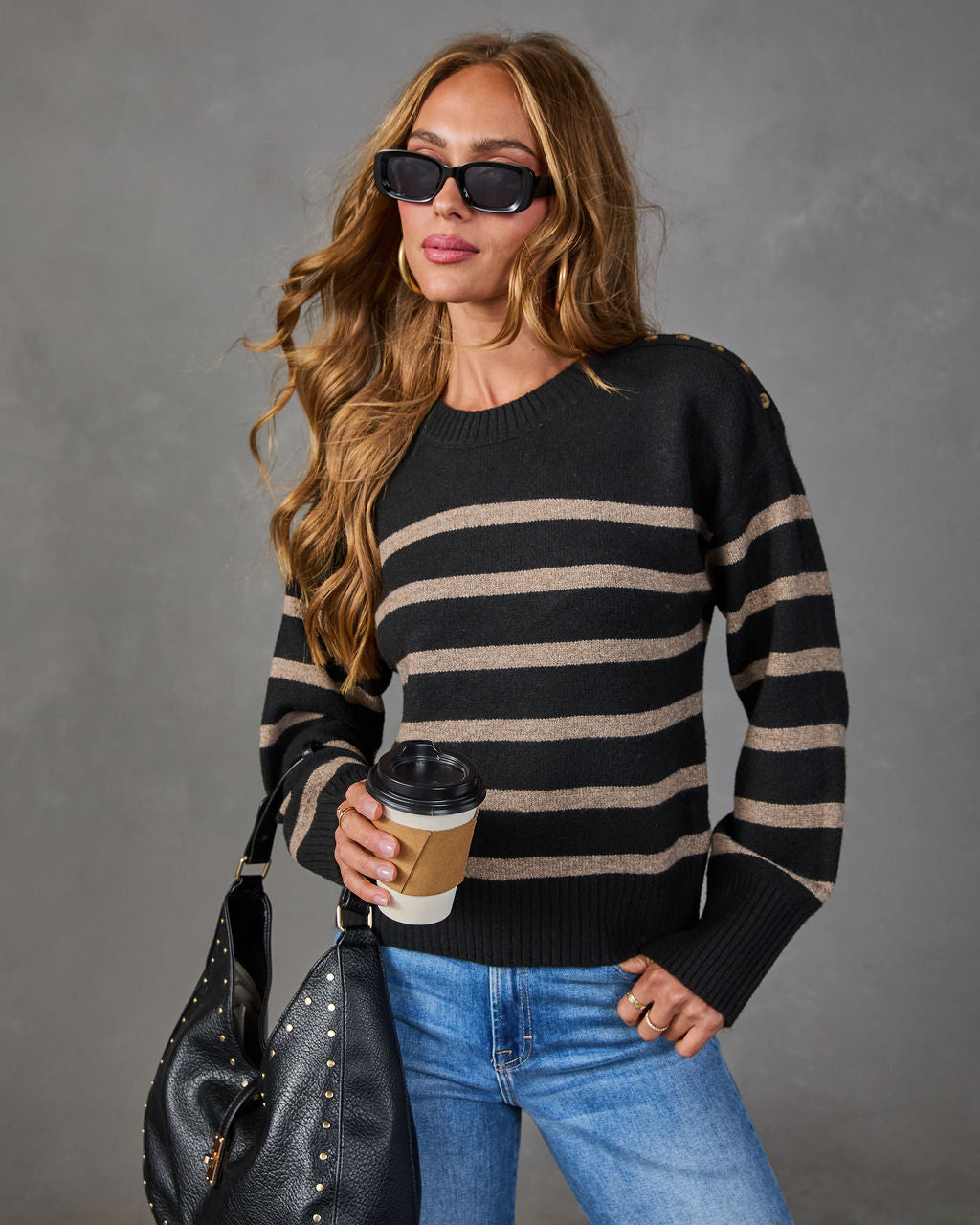 Aster Striped Knit Sweater