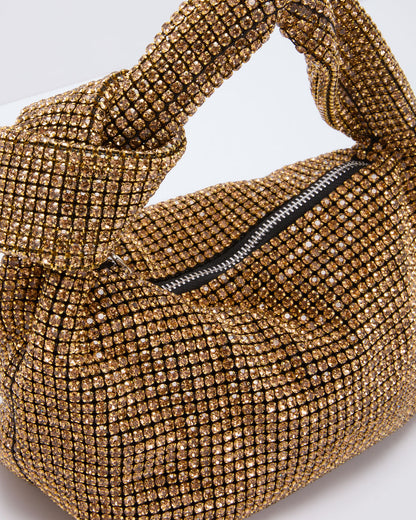 Pure Radiance Knotted Embellished Bag