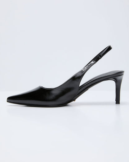 Myah Vegan Leather Slingback Heels