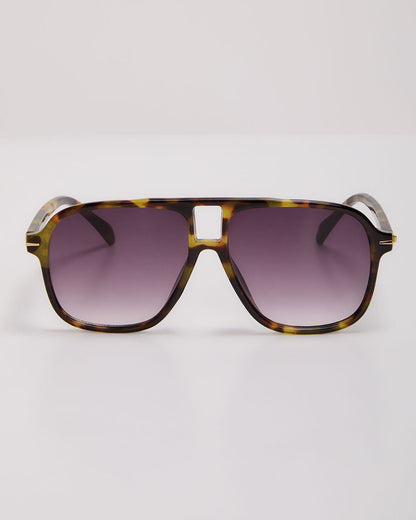 Capriana Large Tortoise Aviator Sunglasses