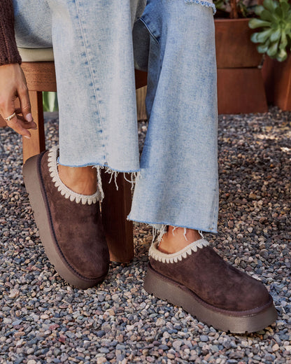 Emberlane Embroidered Platform Mules