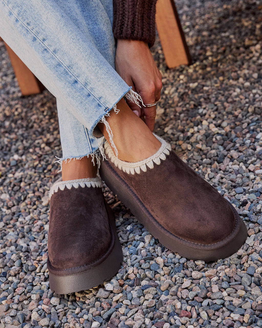 Emberlane Embroidered Platform Mules