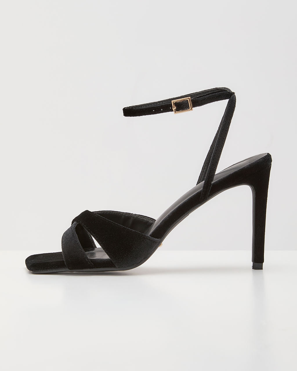 Zariah Velvet Peep Toe Heels