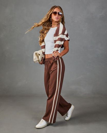 Home Team Striped Drawstring Pants