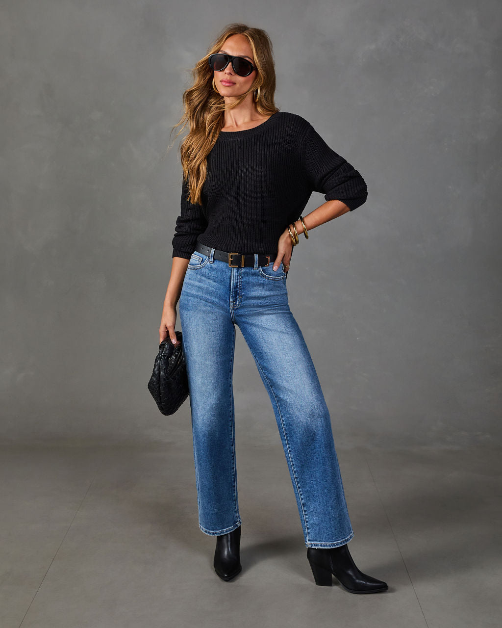 Chasing Cozy Ribbed Knit Sweater