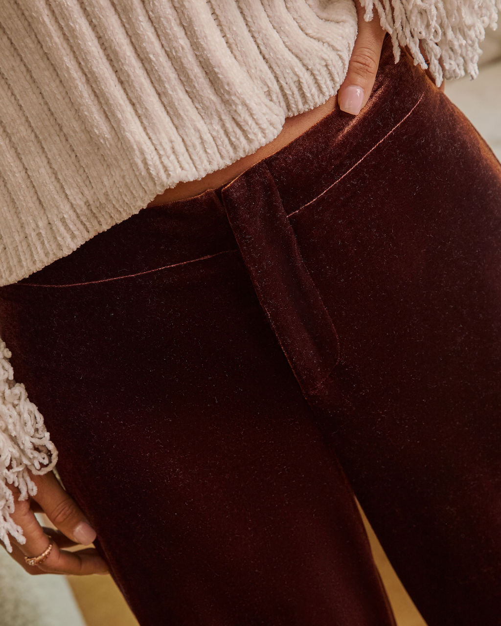 Forward Feeling Velvet Joggers