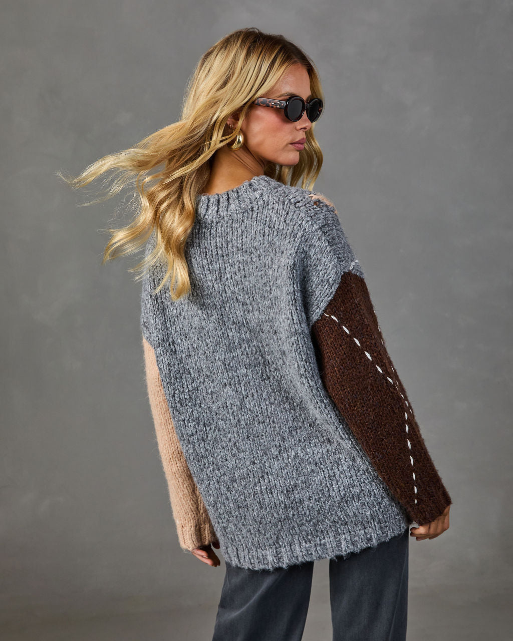 Simply Cozy Knit Argyle Sweater