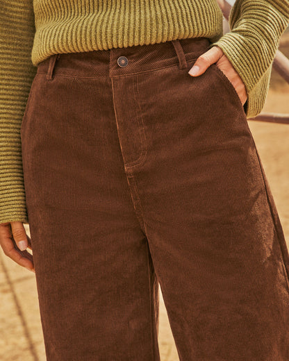 Autumn Charm Corduroy Wide Leg Pants
