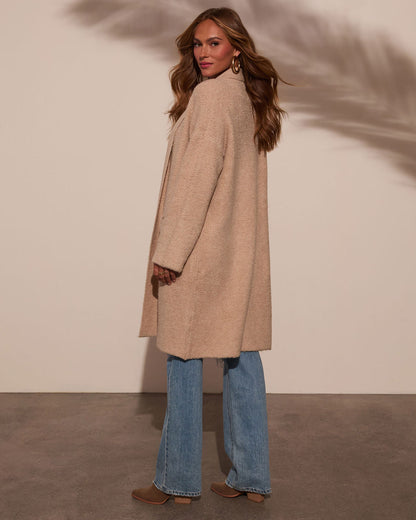 Sweet Side Curled Knit Duster