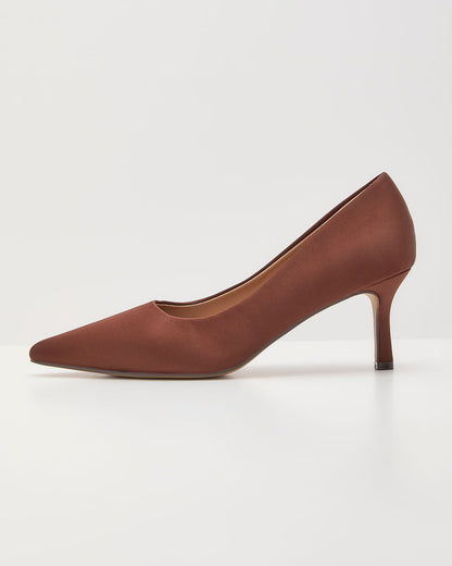 Treat Yourself Satin Pump Heels