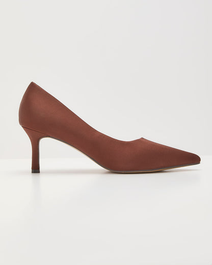 Treat Yourself Satin Pump Heels