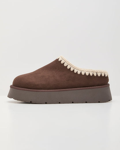 Emberlane Embroidered Platform Mules