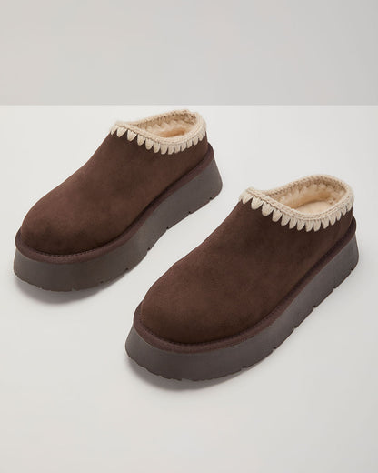 Emberlane Embroidered Platform Mules