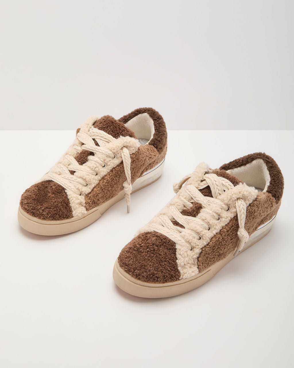 Zinah Contrast Faux Fur Sneakers