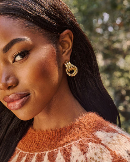 Lowen Ribbed Drop Earrings
