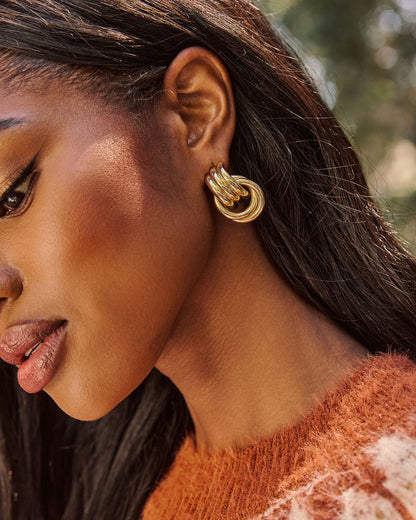 Lowen Ribbed Drop Earrings