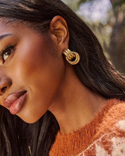 Lowen Ribbed Drop Earrings