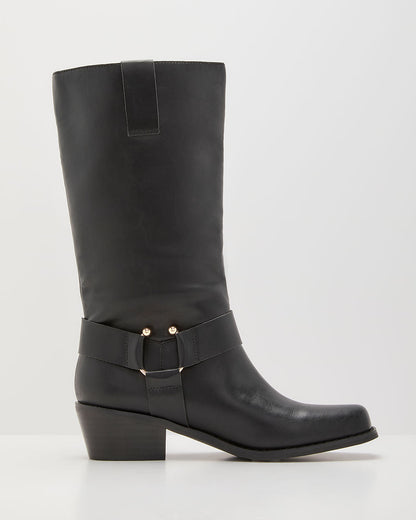 Lanor Vegan Leather Moto Boots