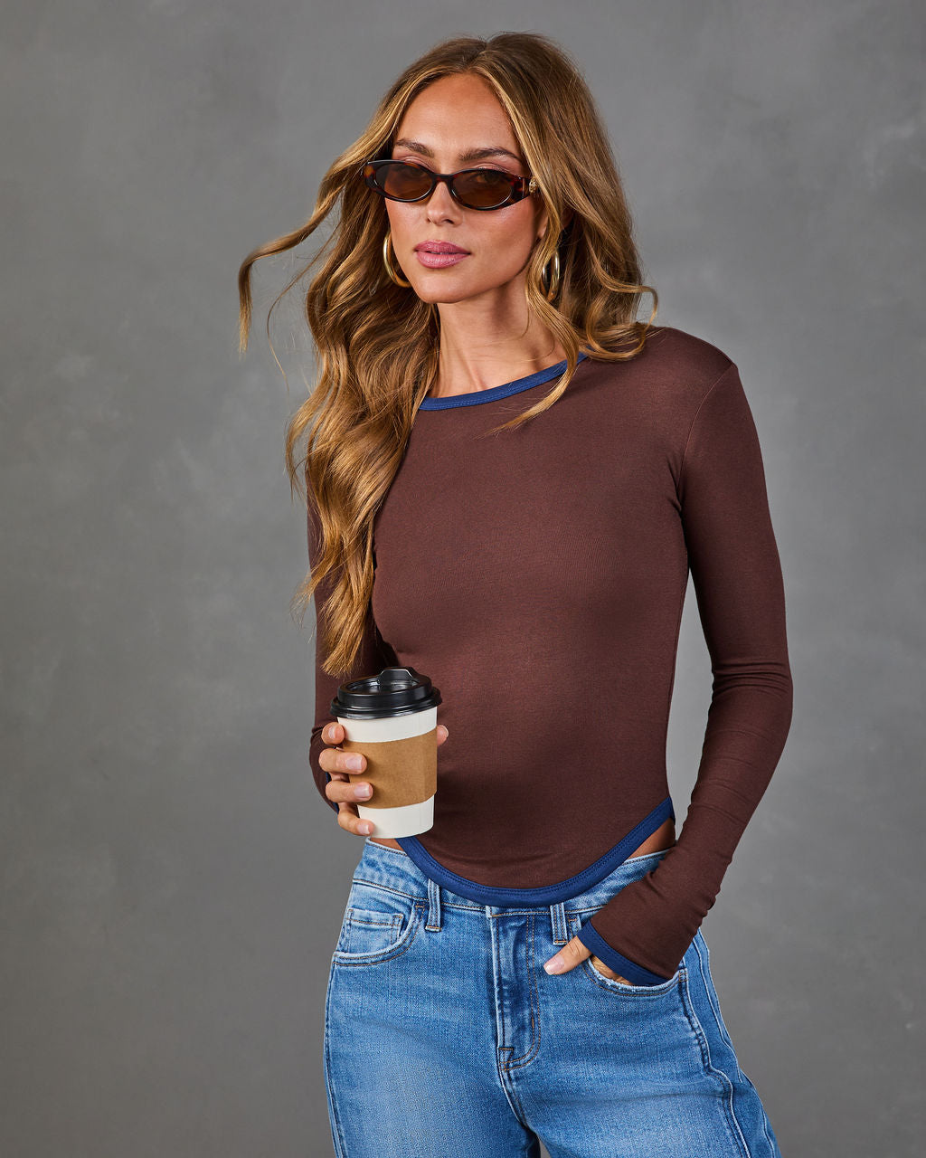 Falling Slowly Contrast Trim Top