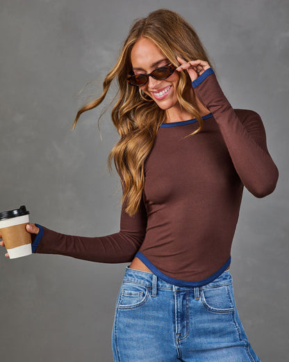 Falling Slowly Contrast Trim Top