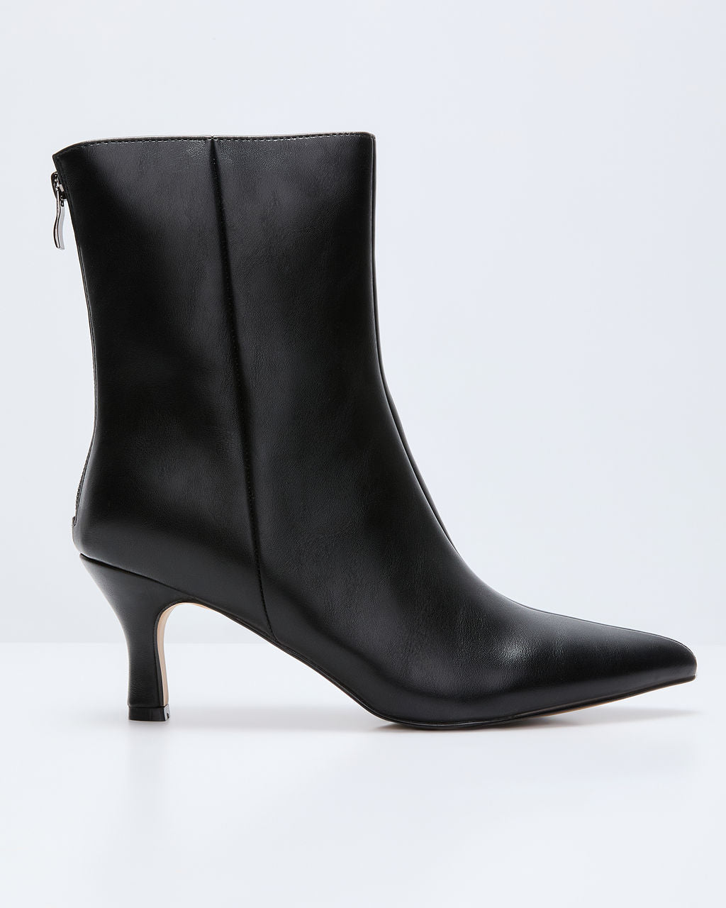 Franie Vegan Leather Kitten Heel Bootie