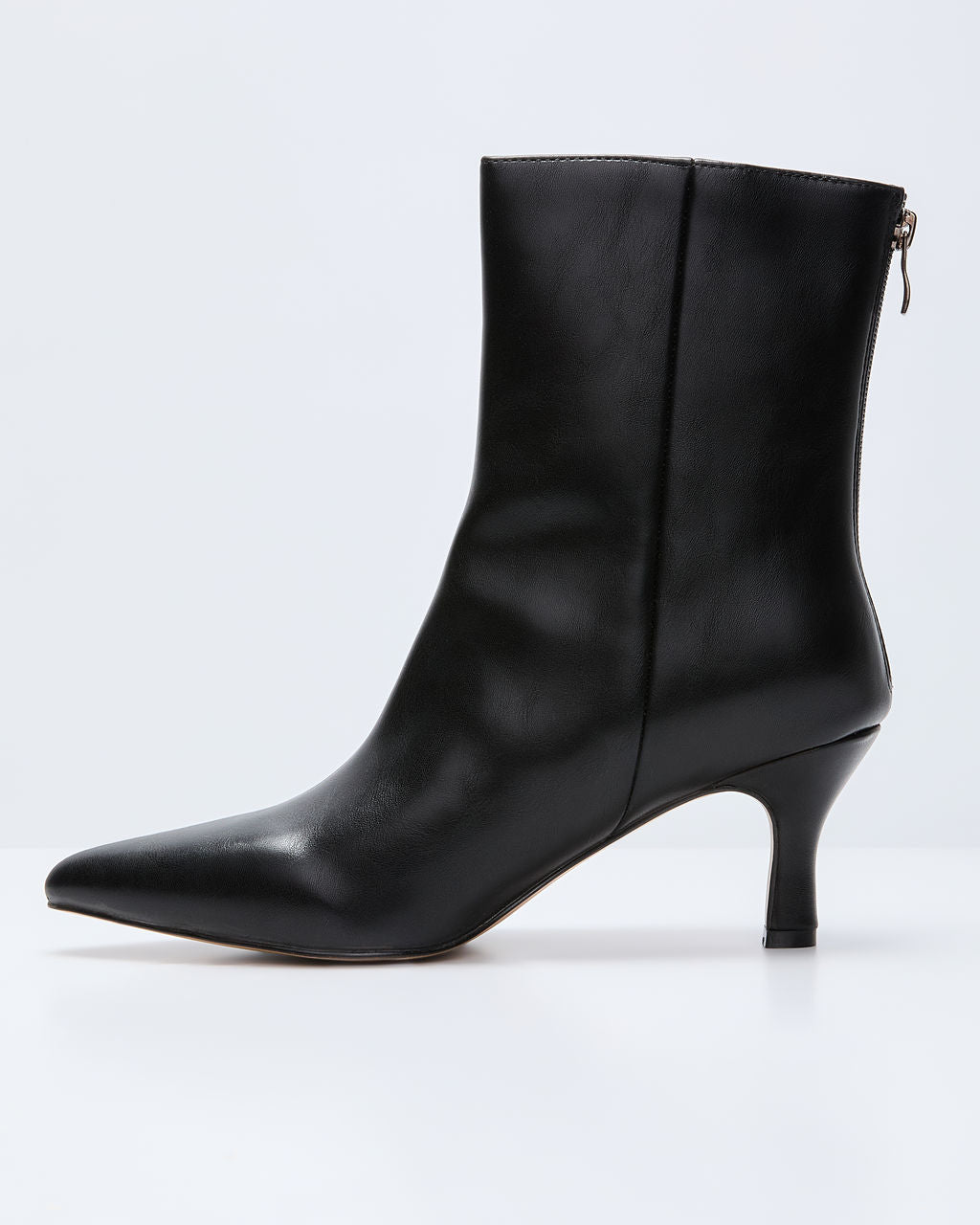 Franie Vegan Leather Kitten Heel Bootie