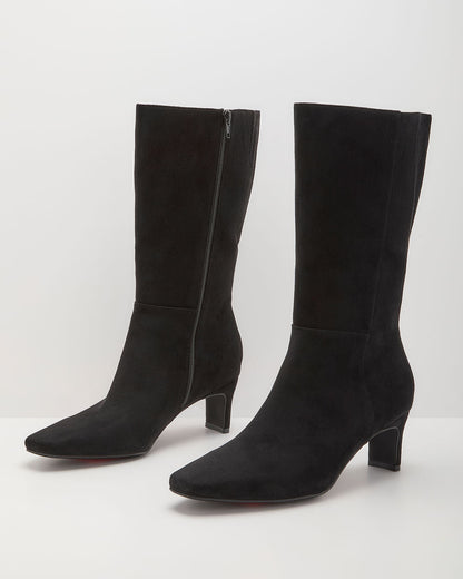 Nelle Faux Suede Mid Calf Boots