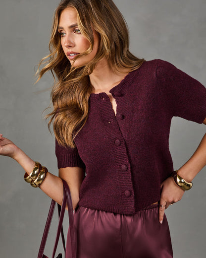 Classic Darling Knit Short Sleeve Cardigan