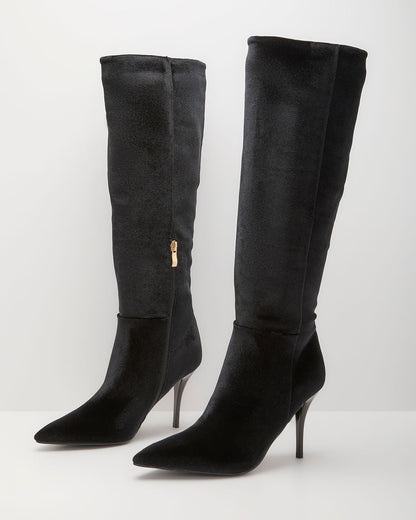 Mariana Velvet Knee High Boots