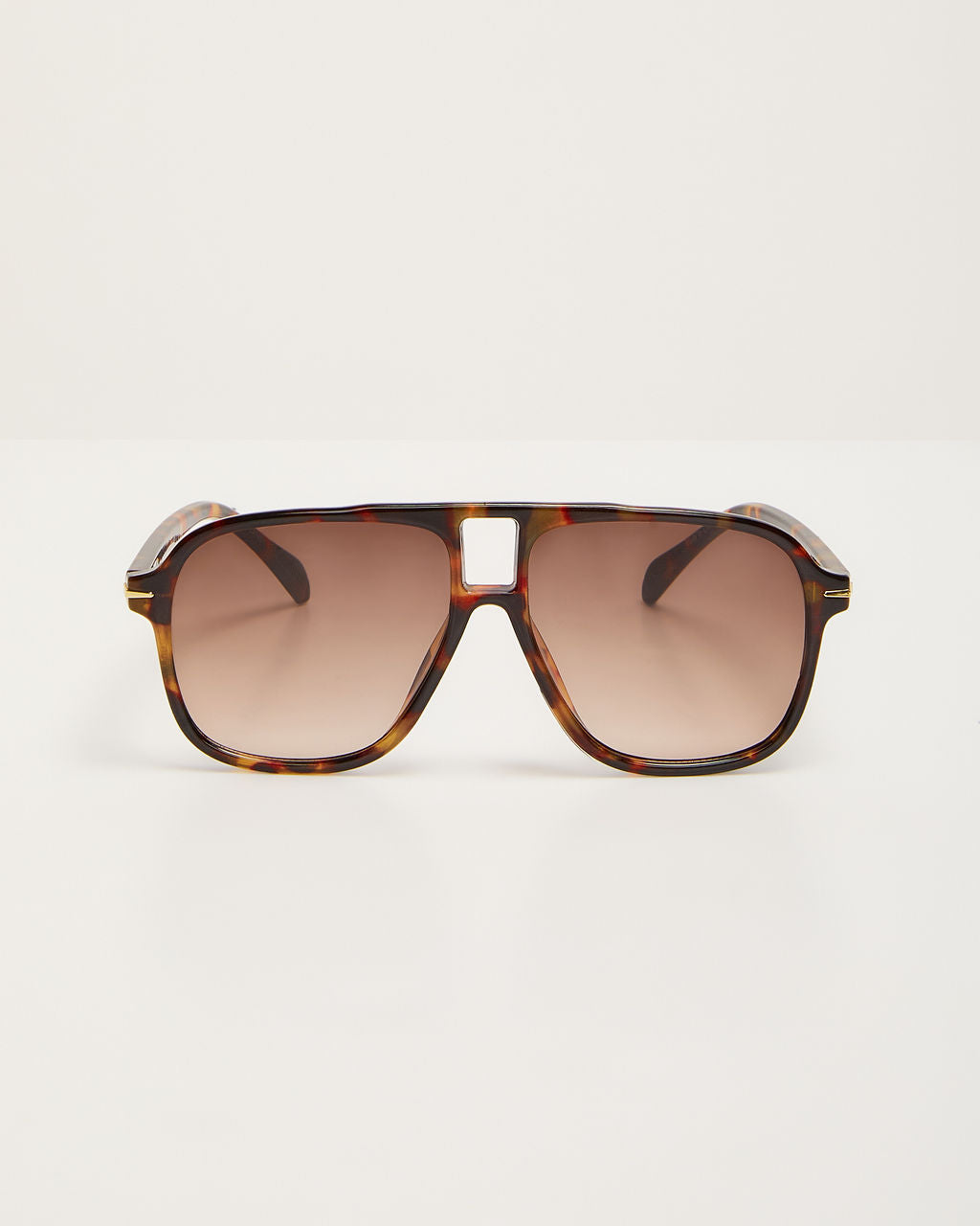 Capriana Large Tortoise Aviator Sunglasses