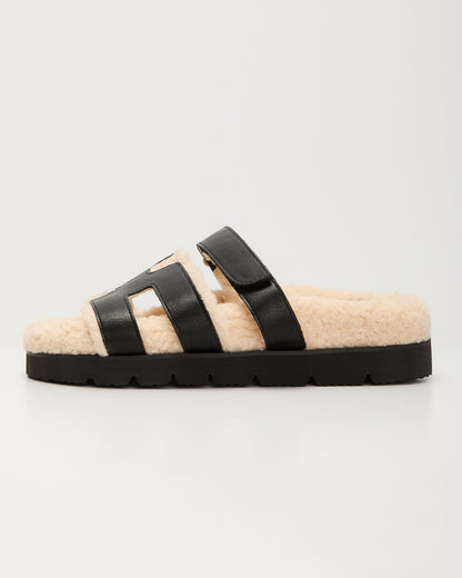 Adelene Sherpa Lined H-Strap Sandal