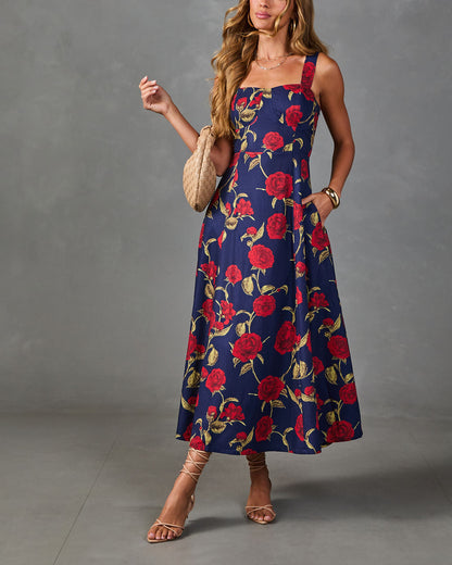 Ivy Garden Floral Midi Dress