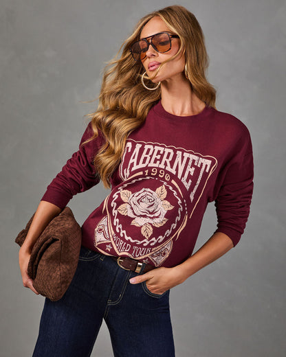 Carbernet World Tour Fleece Graphic Sweatshirt
