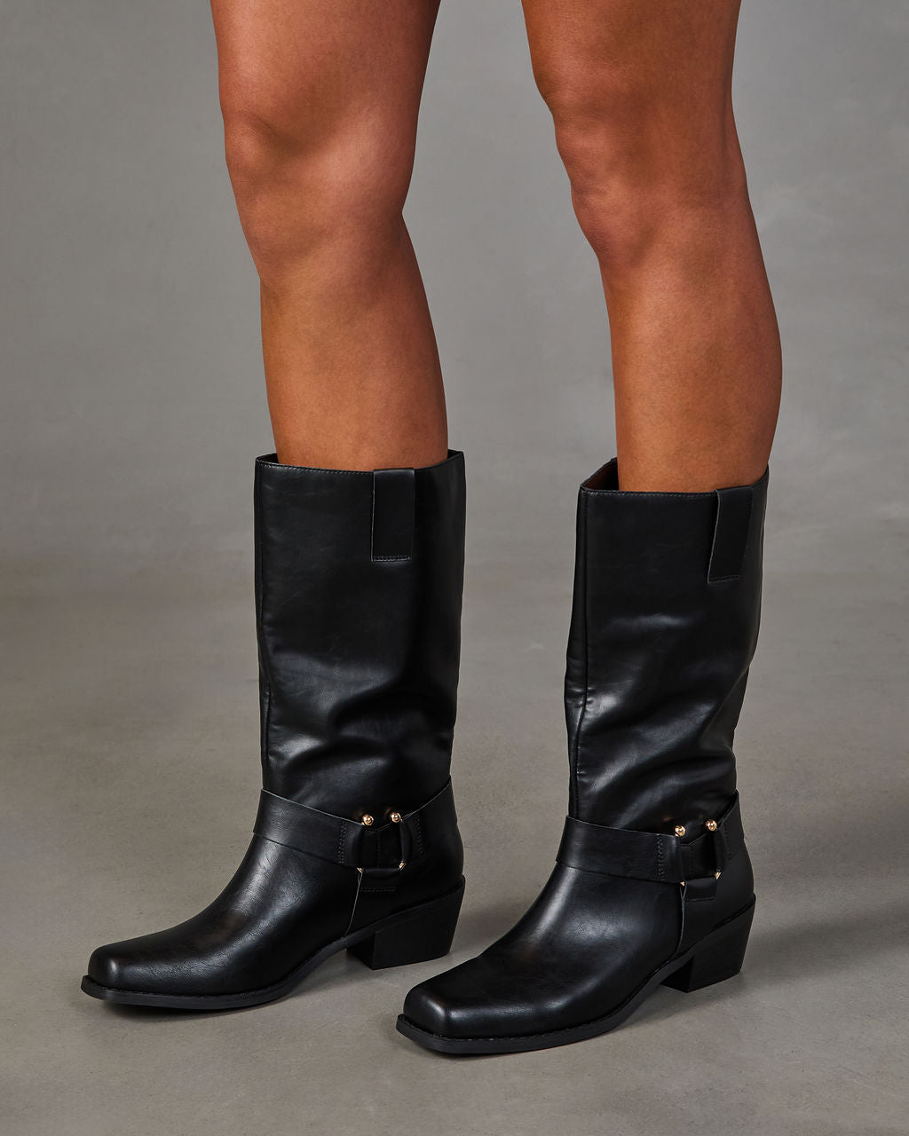 Lanor Vegan Leather Moto Boots