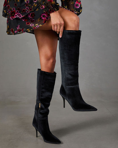 Mariana Velvet Knee High Boots