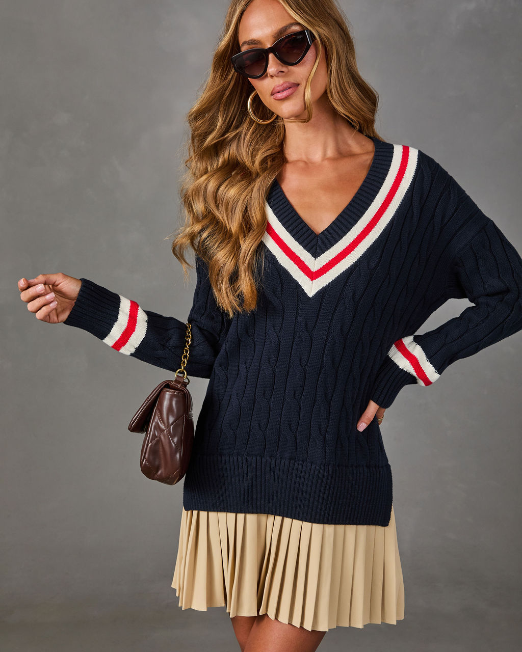 Open Invitation Knit Twofer Mini Shirt Dress