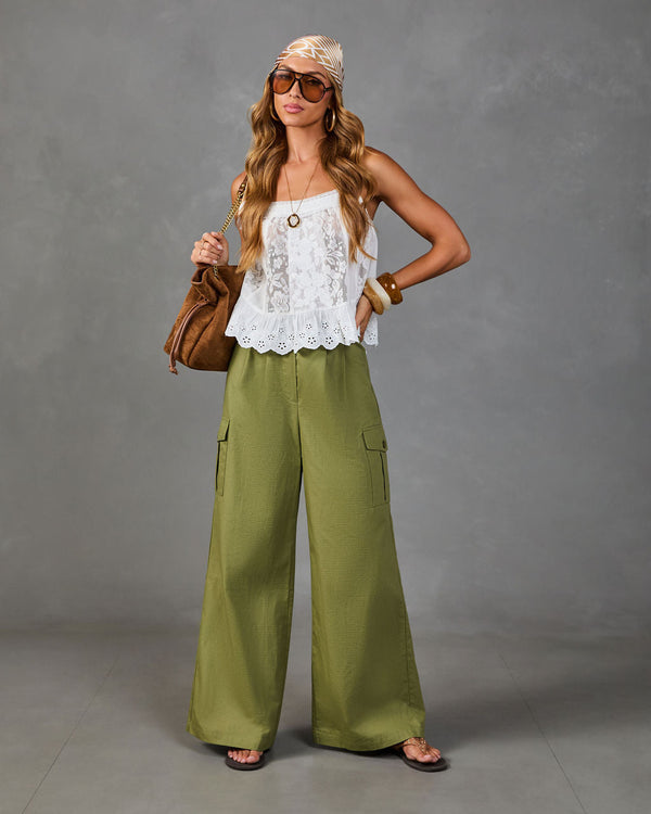Free Roamer
Belted Wide Leg Cargo Pants