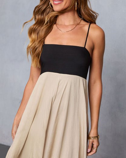Norrah Colorblock Empire Maxi Dress