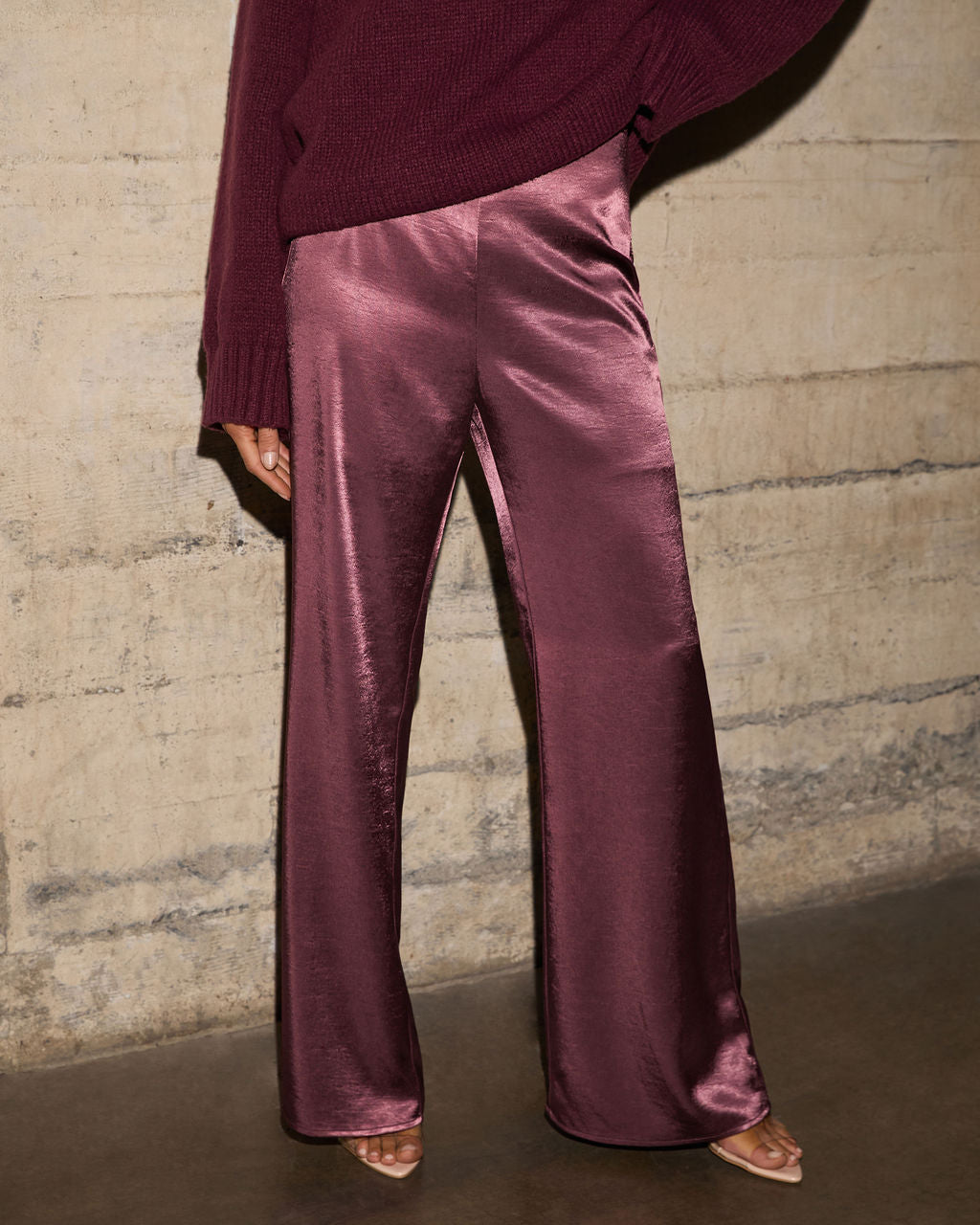 Reyna Satin Wide Leg Pants