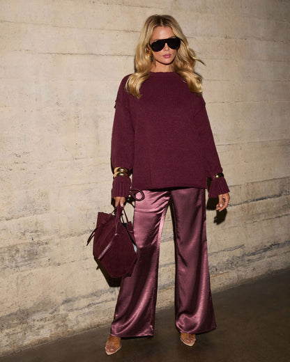 Reyna Satin Wide Leg Pants