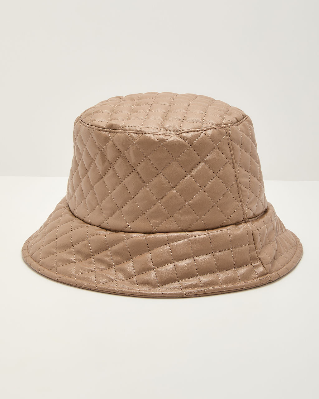 Cela Quilted Vegan Leather Bucket Hat