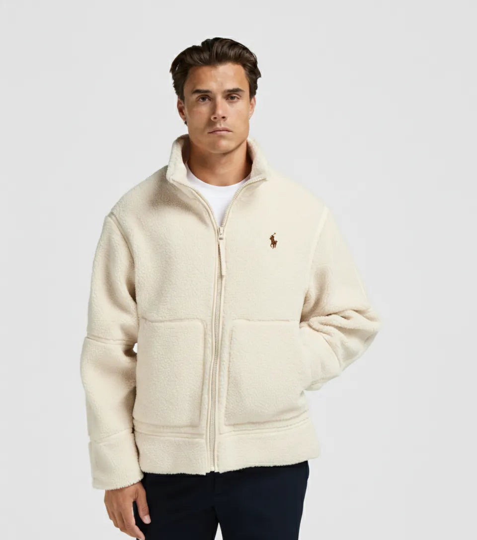 Teddy Tape Jacket - White Sand