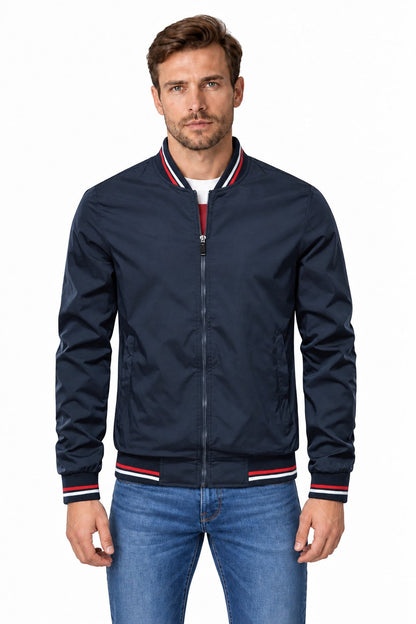 Men's Stand Collar Casual Zip Jacket | Glitz & Fashion