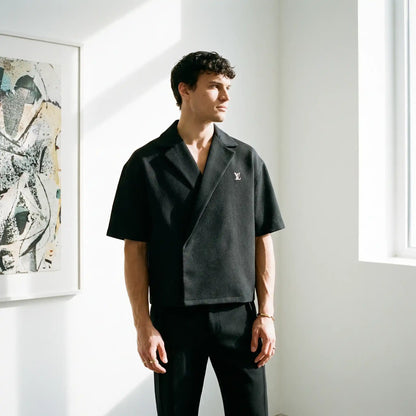 Boxy-twill-double-breasted-shirt-cream