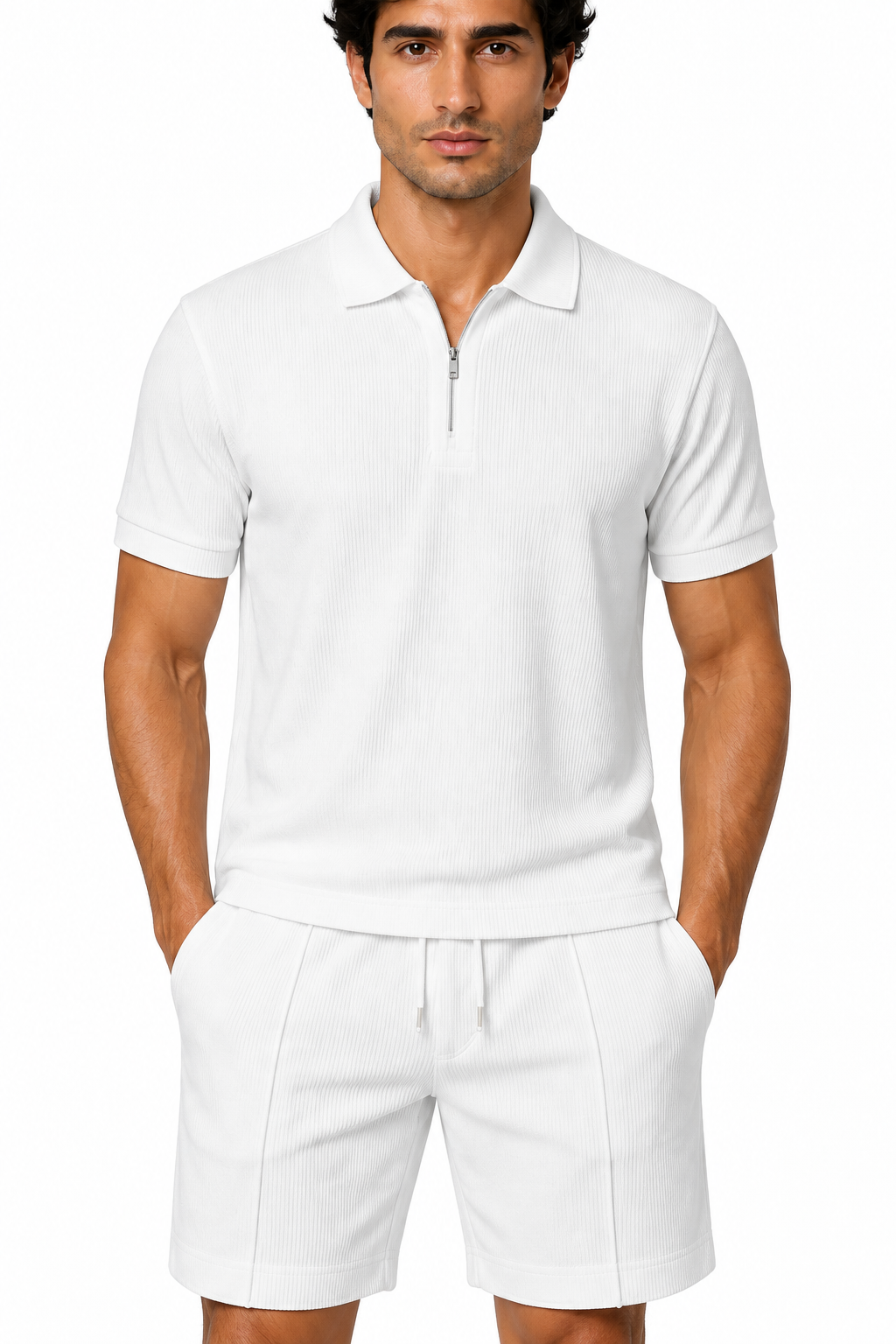 Men's Polo Shorts Set Lightweight Feel Coordinated Design | Glitz & Fashion