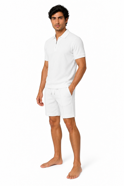 Men's Polo Shorts Set Lightweight Feel Coordinated Design | Glitz & Fashion
