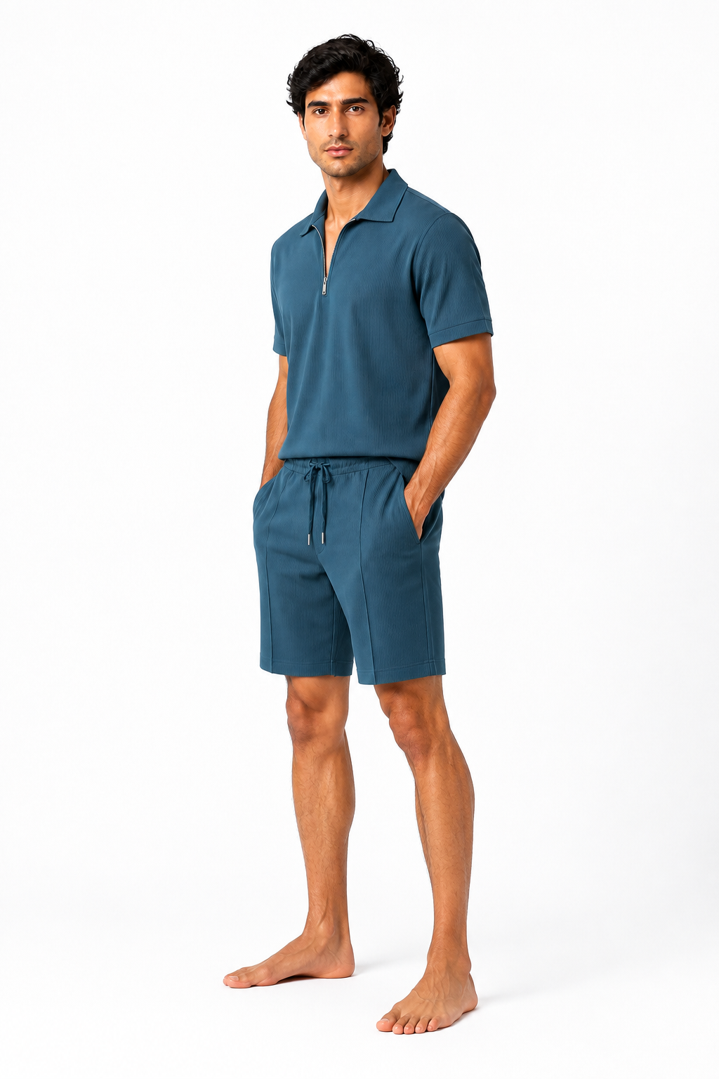 Men's Polo Shorts Set Lightweight Feel Coordinated Design | Glitz & Fashion