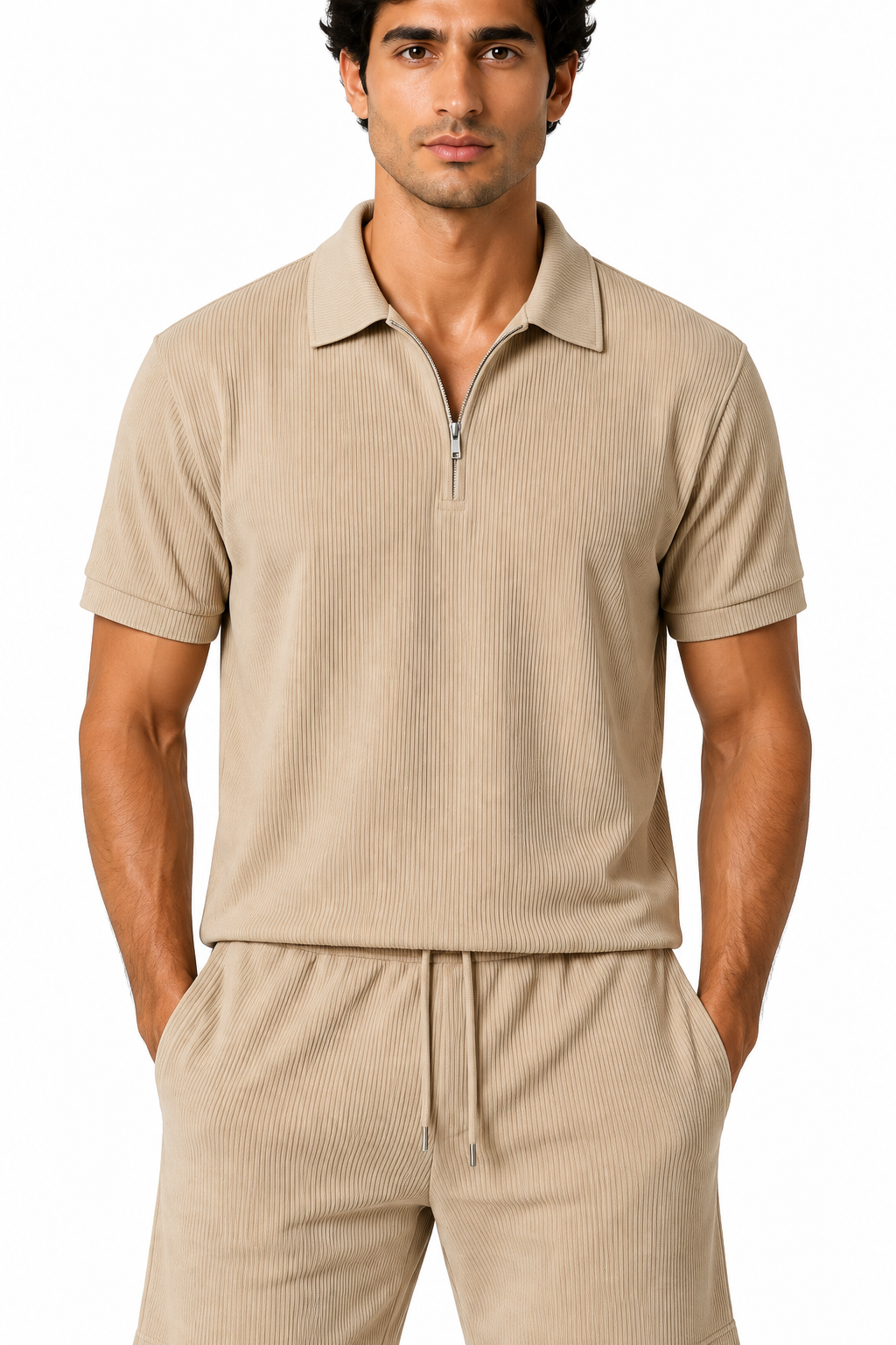 Men's Polo Shorts Set Lightweight Feel Coordinated Design | Glitz & Fashion